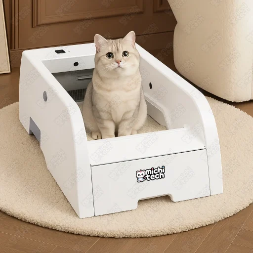 Arenero_Automatico_MichiTech_Clean_Air_Gatos.01 - 🚽 Arenero Automático MichiTech Clean Air para Gatos - Limpieza Inteligente