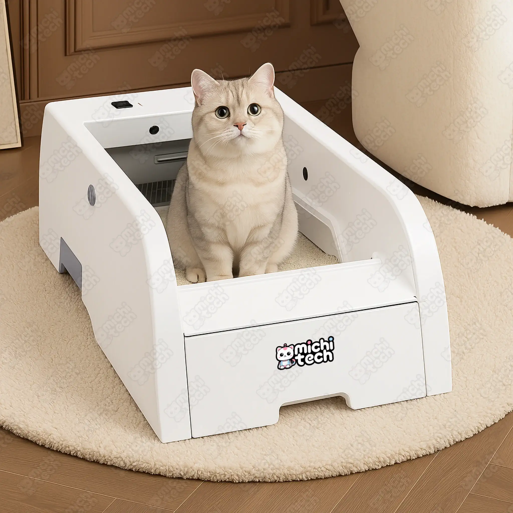 Arenero_Automatico_MichiTech_Clean_Air_Gatos.01 - 🚽 Arenero Automático MichiTech Clean Air para Gatos - Limpieza Inteligente