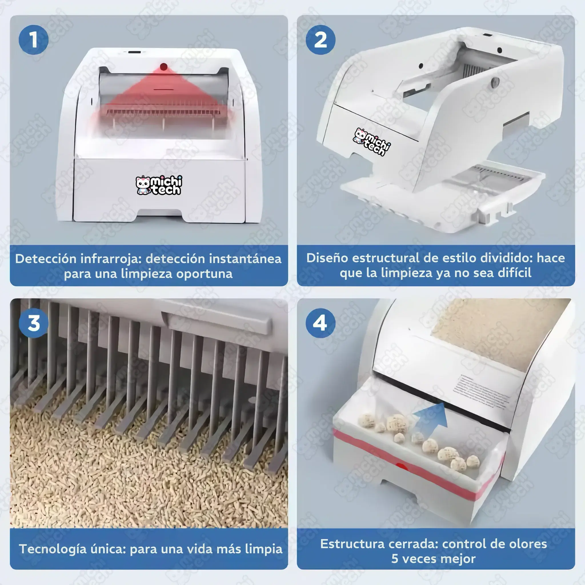 Arenero Automático MichiTech Clean Air para Gatos Arenero_Automatico_MichiTech_Clean_Air_Gatos.09 - 🚽 Arenero Automático MichiTech Clean Air para Gatos - Limpieza Inteligente