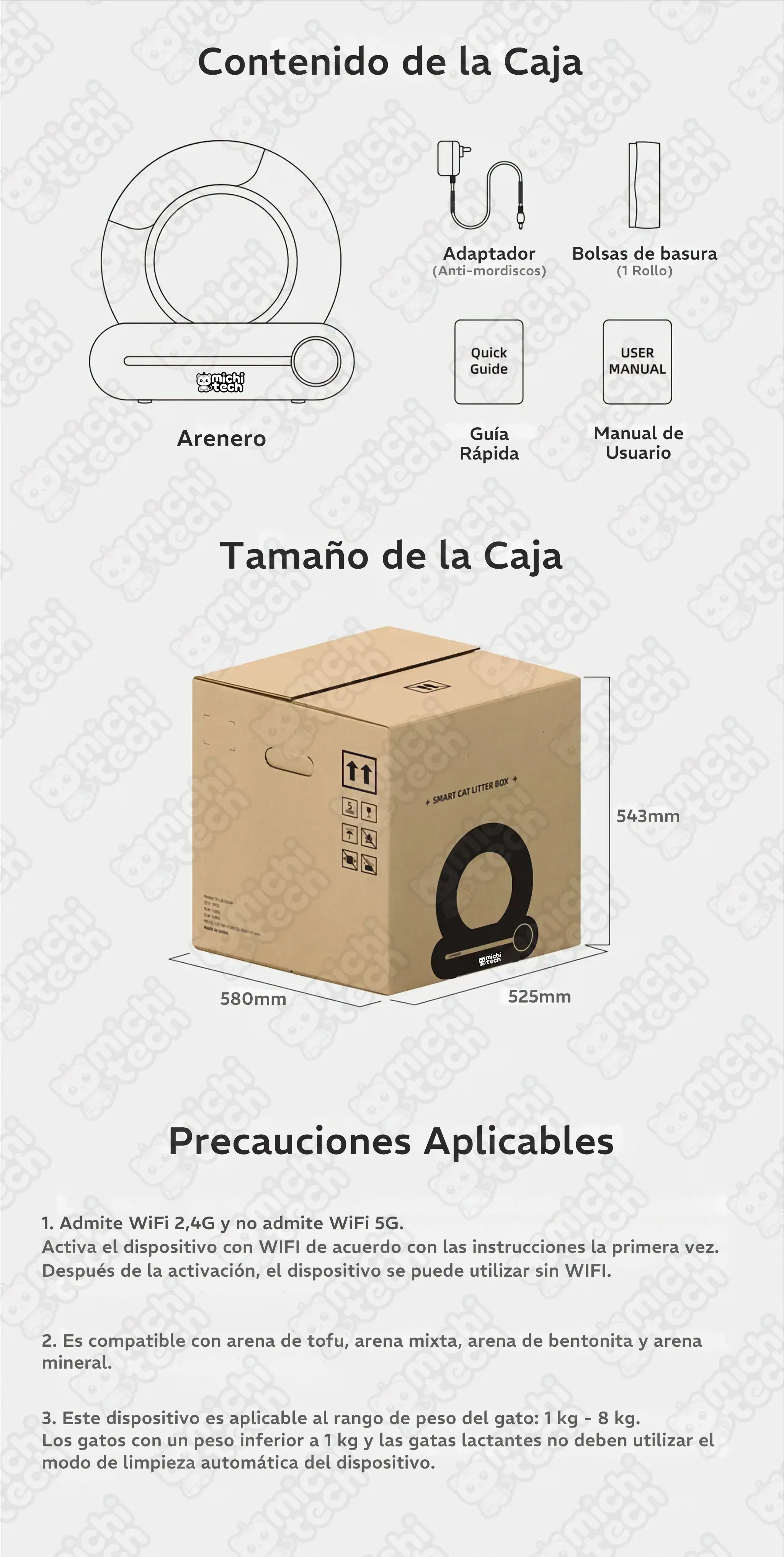 Arenero Automático MichiTech Clean One para Gatos Arenero_Automatico_MichiTech_Clean_One_Gatos.06 - 🚽 Arenero Automático MichiTech Clean One con App para Gatos