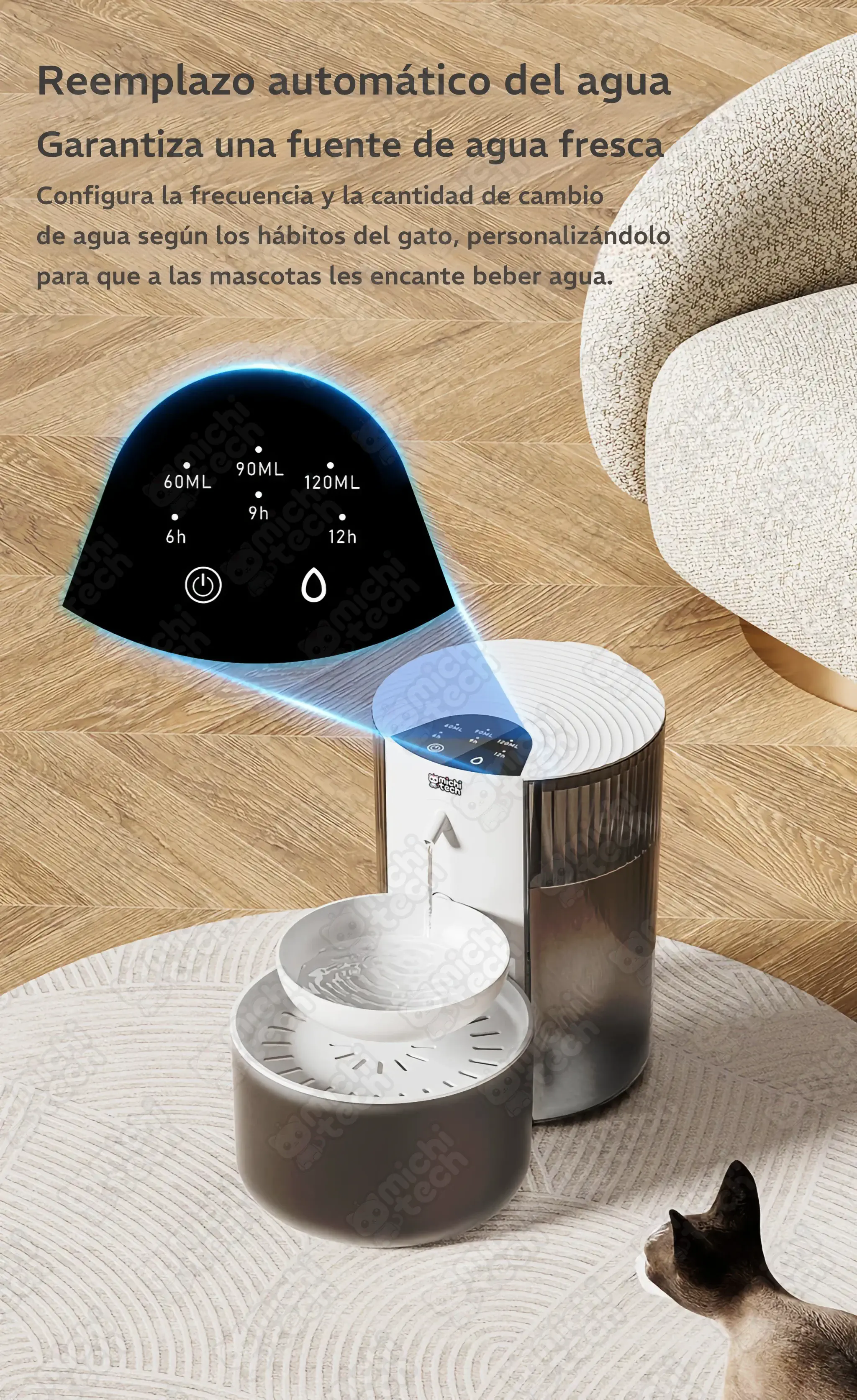 Bebedero Automático 3L MichiTech para Gatos Bebedero_Automatico_3L_MichiTech_Gatos.10 - 🥣 Bebedero Automático MichiTech 3L para Gatos sin Cables