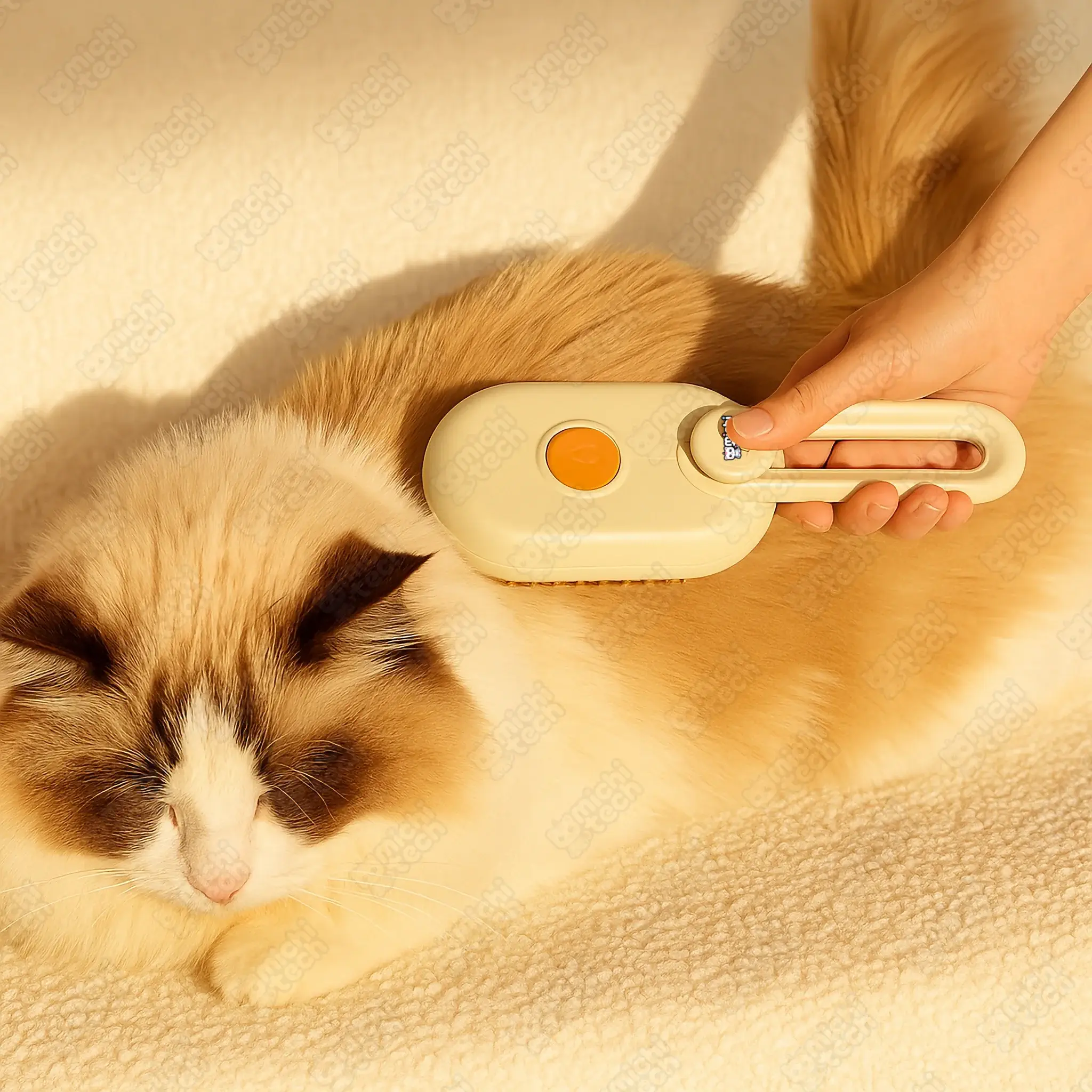 Cepillo_Vapor_MichiTech_Gatos.01 - 🪮 Cepillo con Vapor MichiTech para Gatos - Cepilla, Limpia y Masajea