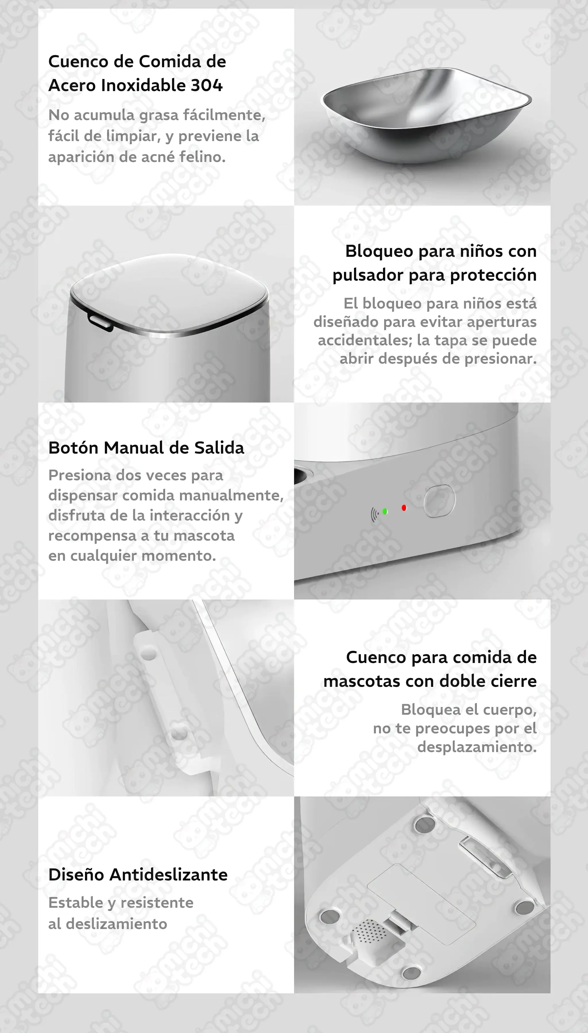 Comedero_Automatico_4L_MichiTech_Gatos.12 - 🥣 Comedero Automático MichiTech 4L con App y Cuenco Inoxidable
