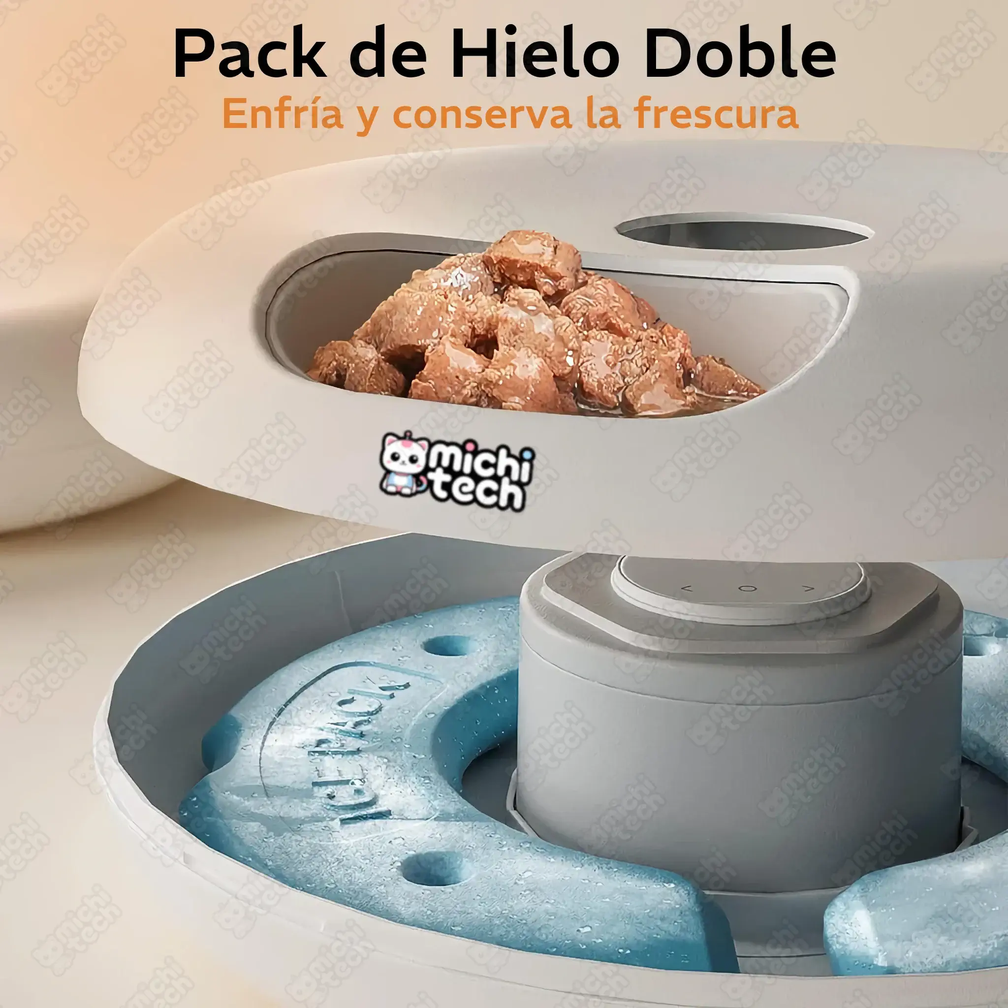 Comedero_Automatico_Comida_Humeda_MichiTech_Gatos.05 - 🥣 Comedero Automático MichiTech para Comida Húmeda con Hielo