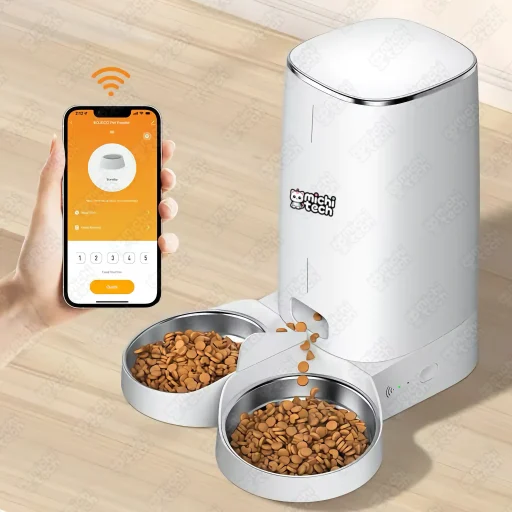 Comedero_Automatico_Doble_4L_MichiTech_Gatos.01 - 🥣 Comedero Automático MichiTech 4L con App y Cuenco Inoxidable
