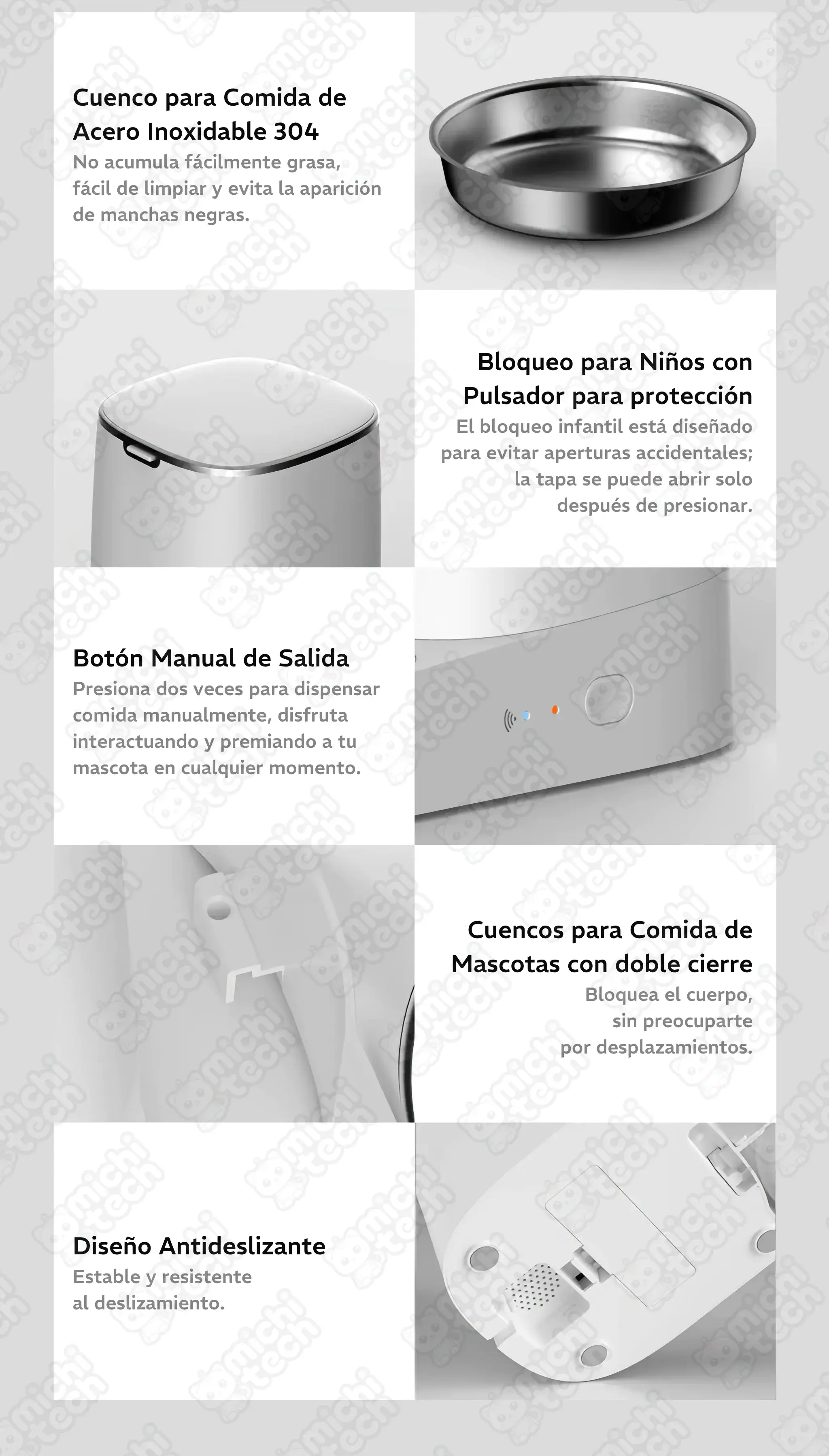 Comedero Automático Doble 4L MichiTech para Gatos Comedero_Automatico_Doble_4L_MichiTech_Gatos.12 - 🥣 Comedero Automático MichiTech 4L con App y Cuenco Inoxidable