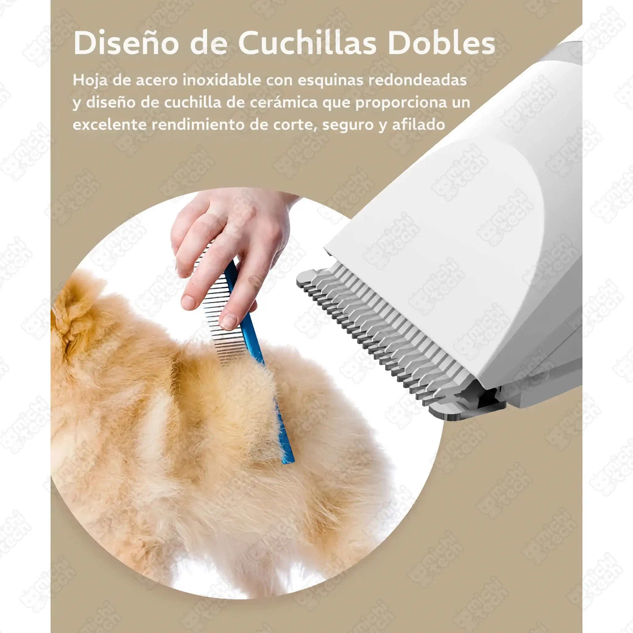 Corta Pelo 4 en 1 MichiTech para Gatos Corta_Pelo_4_1_MichiTech_Gatos.04 - 🧹 Aspiradora MichiTech para Gatos - Elimina Pelos con Succión Potente