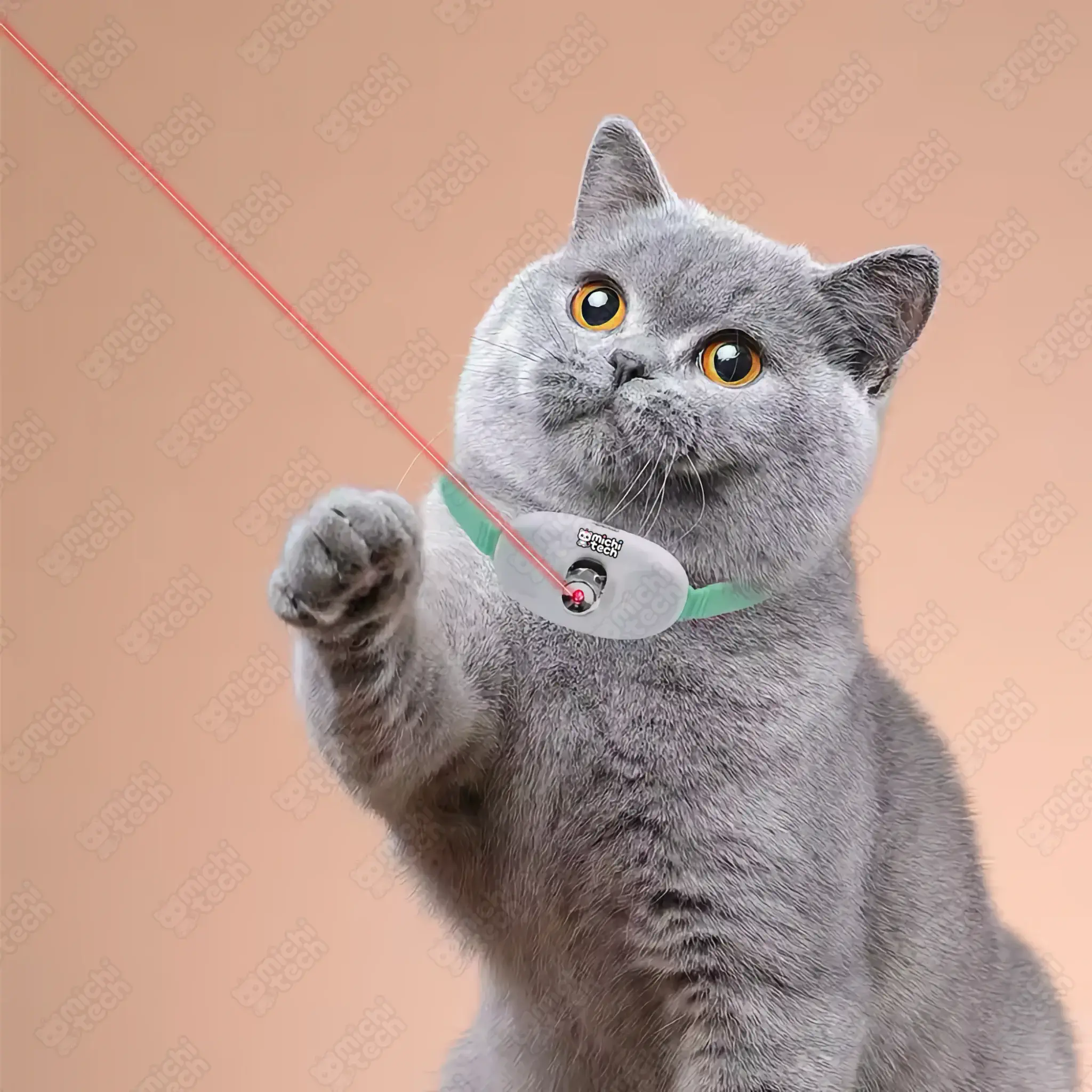 Juguete_Collar_Laser_MichiTech_Gatos.01 - 🔴 Juguete Collar con Láser MichiTech para Gatos - Horas de diversión