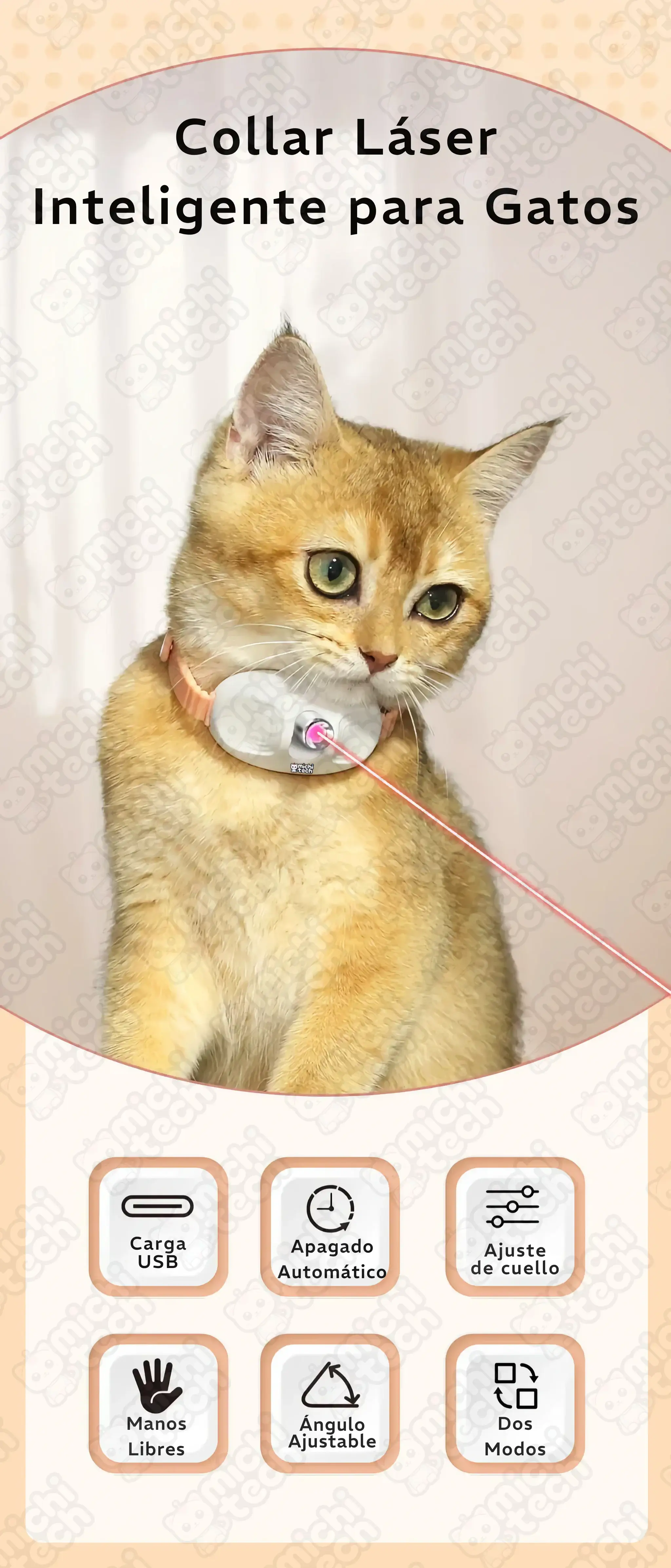 Juguete Collar con Láser MichiTech para Gatos Juguete_Collar_Laser_MichiTech_Gatos.04 - 🔴 Juguete Collar con Láser MichiTech para Gatos - Horas de diversión