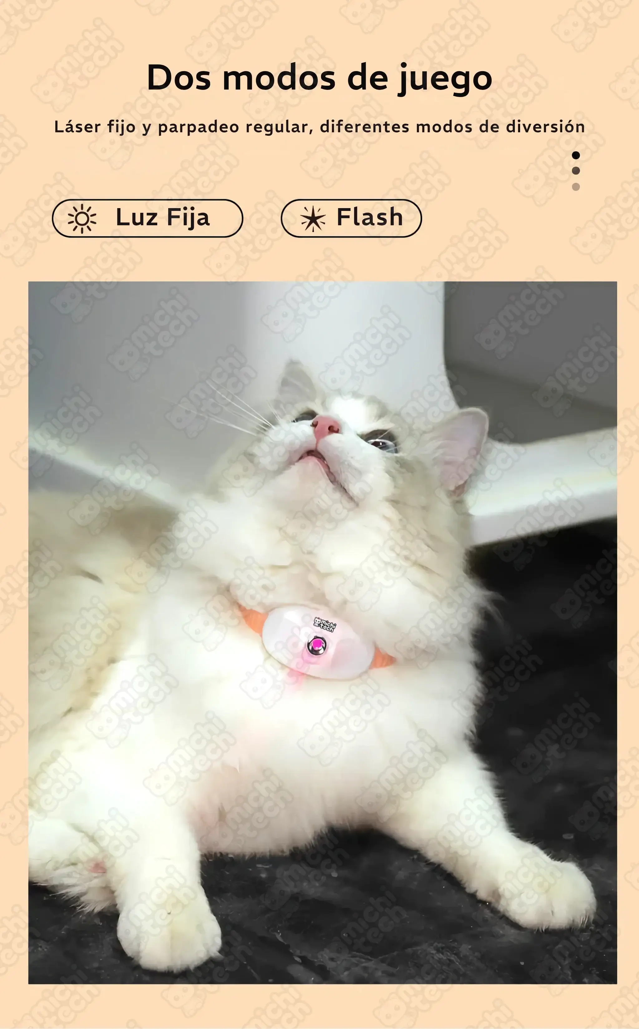 Juguete Collar con Láser MichiTech para Gatos Juguete_Collar_Laser_MichiTech_Gatos.06 - 🔴 Juguete Collar con Láser MichiTech para Gatos - Horas de diversión