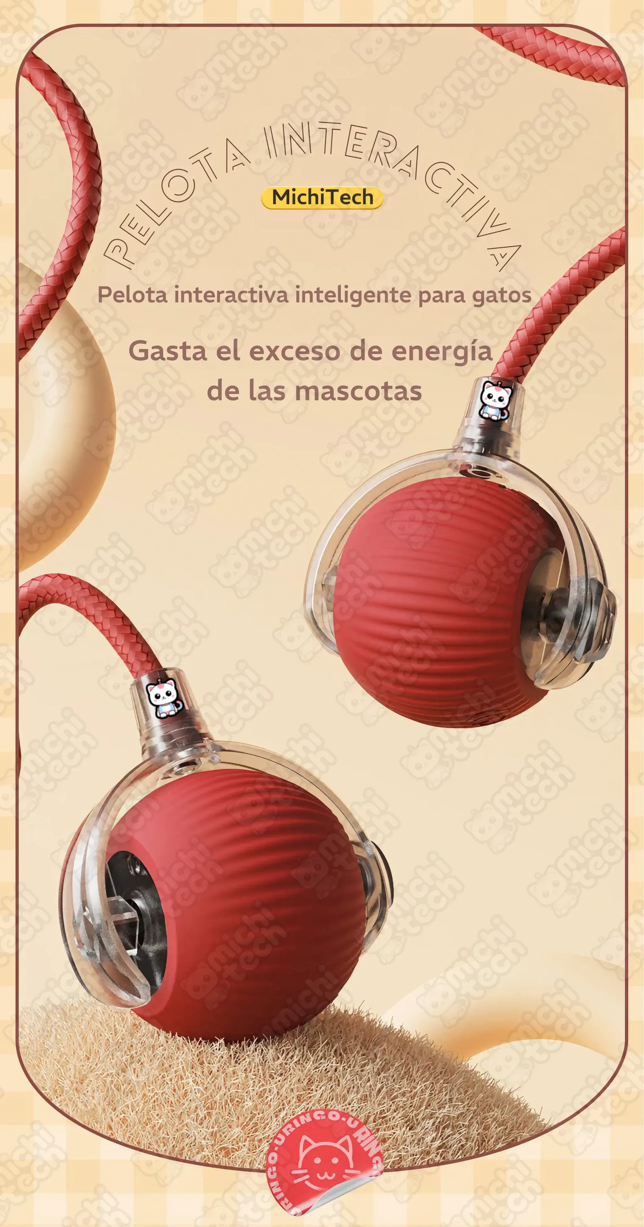 Juguete_Pelota_Interactiva_Cola_MichiTech_Gatos.05 - 🦋 Juguete Cazamariposas Interactivo MichiTech para Gatos