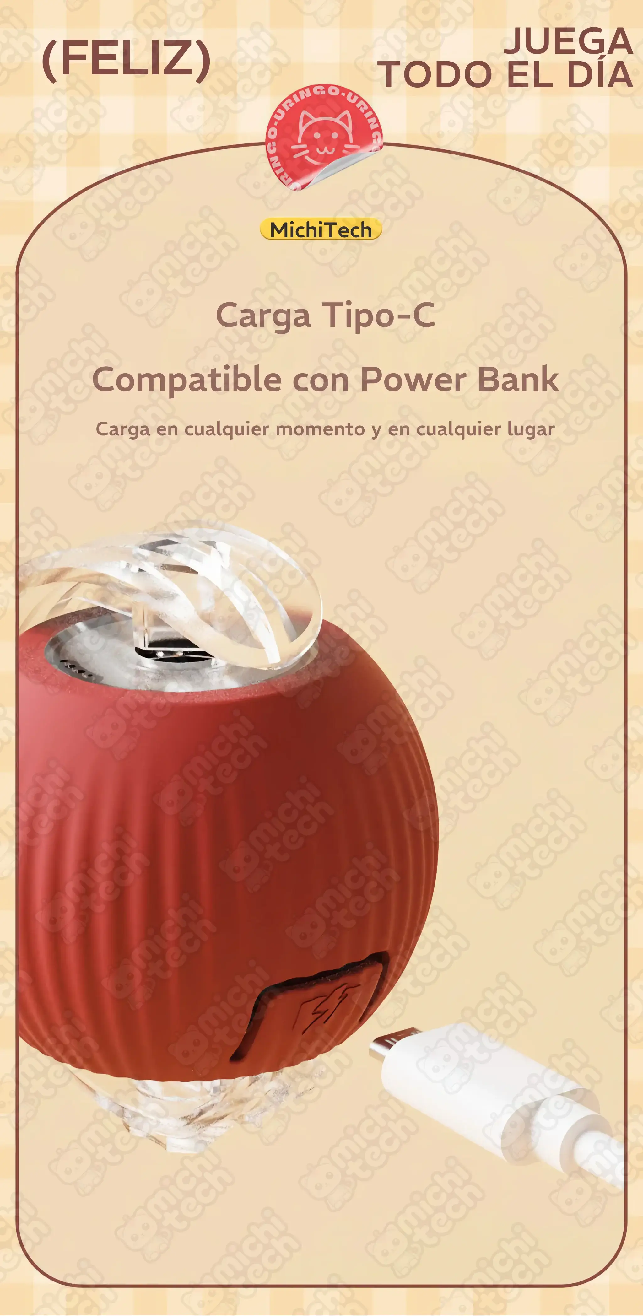 Juguete_Pelota_Interactiva_Cola_MichiTech_Gatos.13 - 🦋 Juguete Cazamariposas Interactivo MichiTech para Gatos
