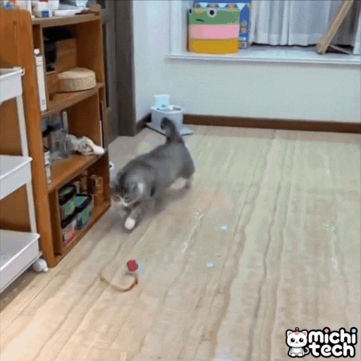 🧶 Juguete Pelota Interactiva con Cola MichiTech para Gatos
