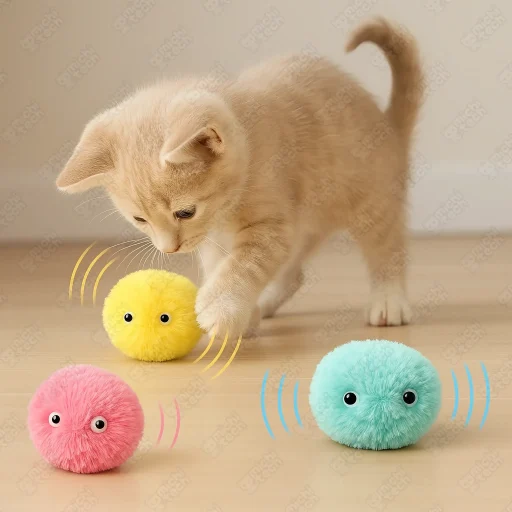 Juguete_Pelota_Peluche_Sonido_MichiTech_Gatos.01 - 🎶 Juguete Pelota Peluche con Sonido MichiTech para Gatos