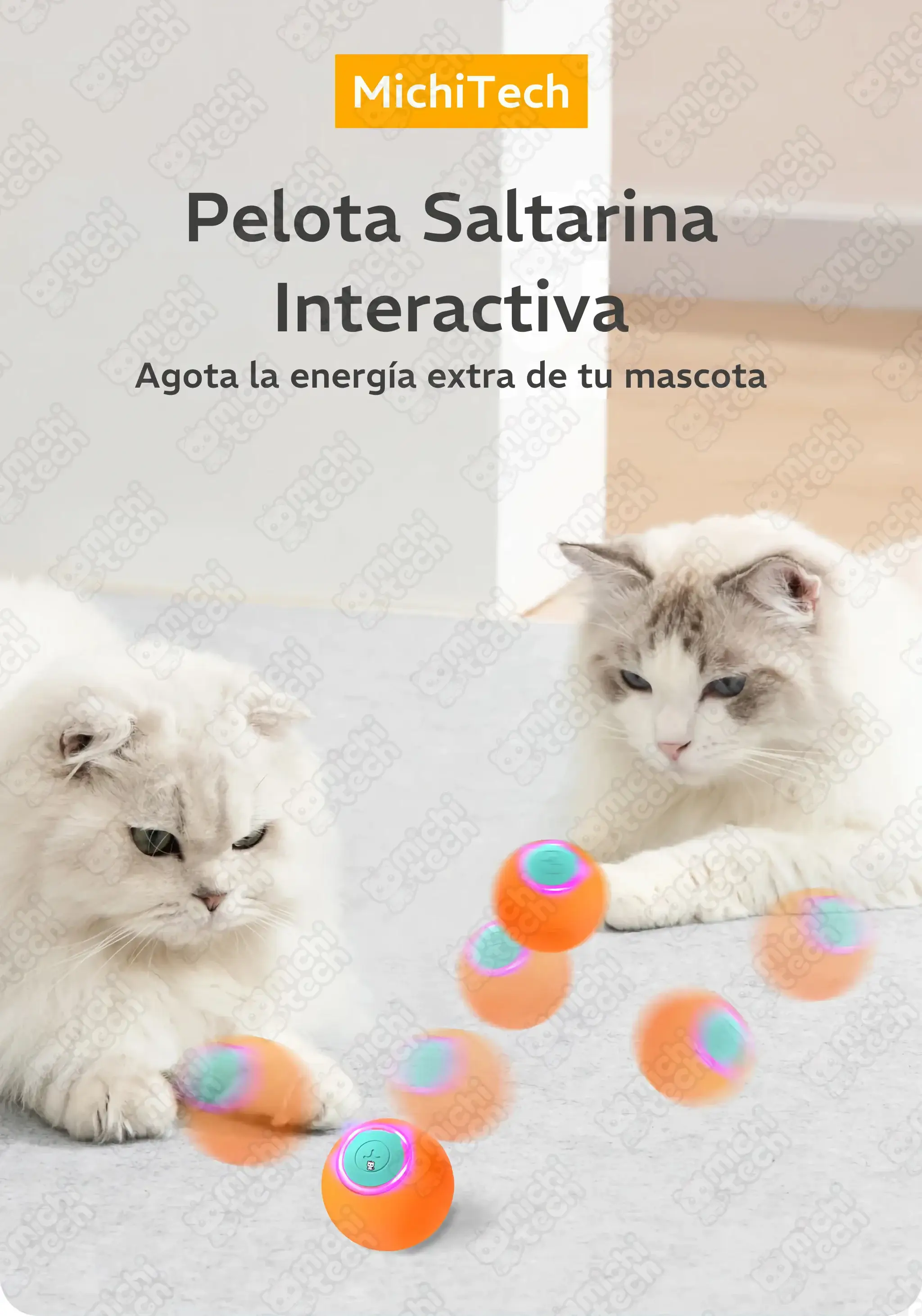 Juguete Pelota Saltarina Interactiva MichiTech para Gatos Juguete_Pelota_Saltarina_Interactiva_MichiTech_Gatos.04 - 🎾 Pelota Saltarina Interactiva MichiTech para Gatos - Con 3 Modos