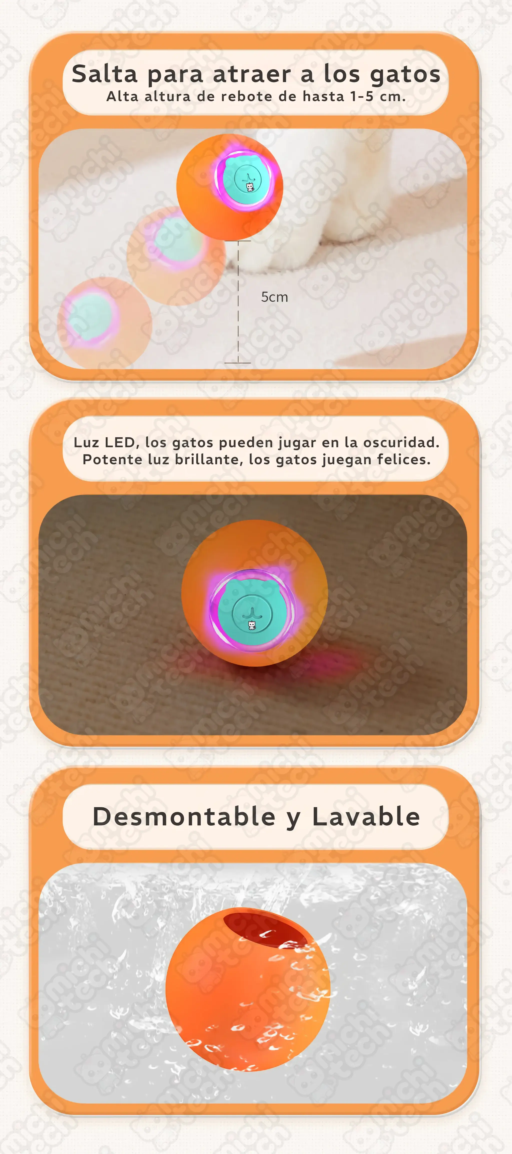 Juguete Pelota Saltarina Interactiva MichiTech para Gatos Juguete_Pelota_Saltarina_Interactiva_MichiTech_Gatos.10 - 🎾 Pelota Saltarina Interactiva MichiTech para Gatos - Con 3 Modos