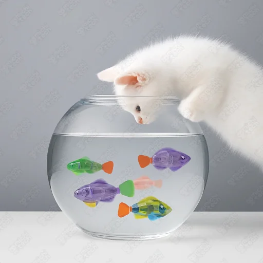 Juguete_Pez_Acuatico_MichiTech_Gatos.01 - 🐟 Juguete Pez Acuático MichiTech para Gatos - Nada con LED