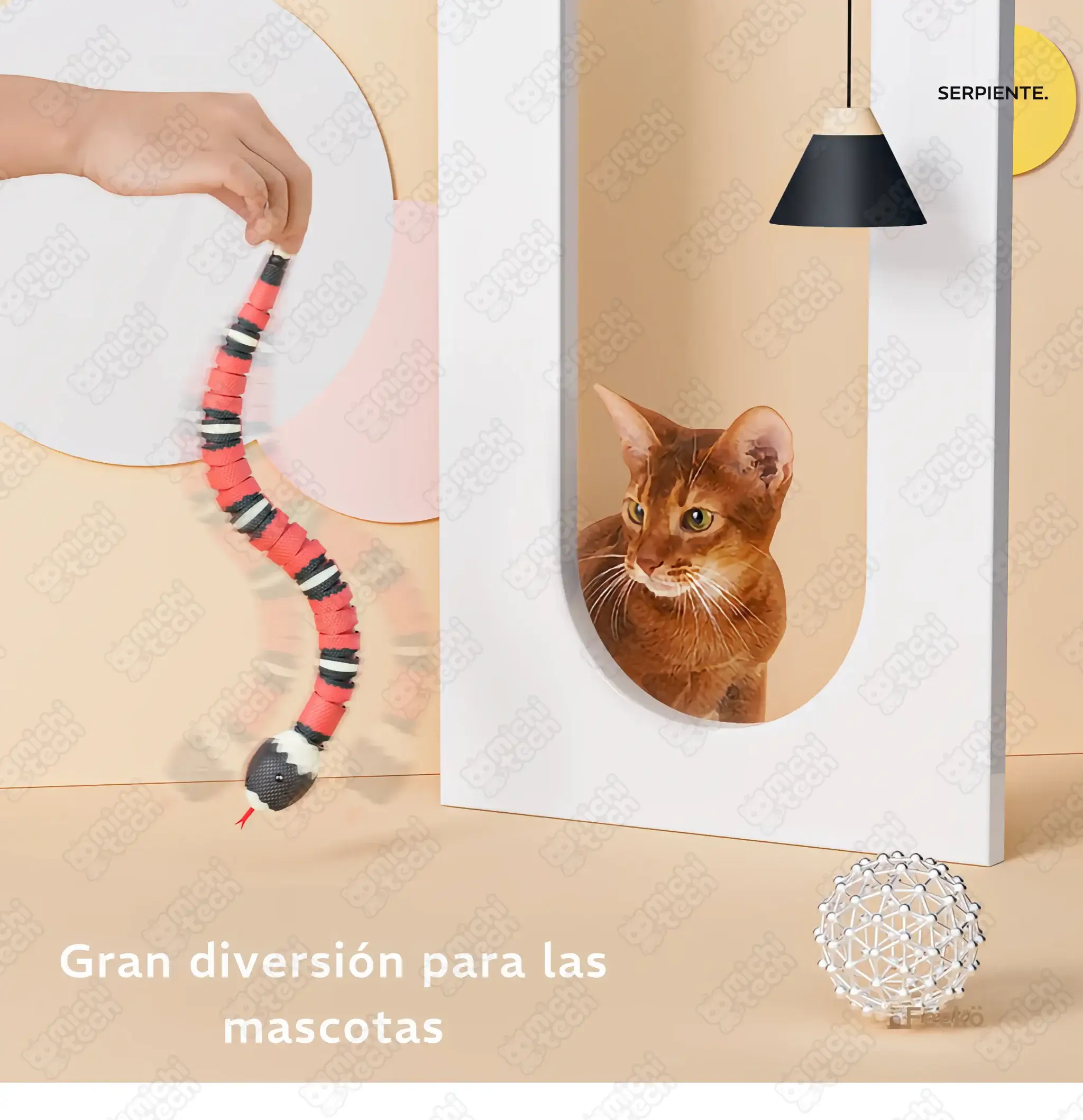 Juguete_Serpiente_Interactiva_MichiTech_Gatos.03 - 🐍 Juguete Serpiente Interactiva MichiTech para Gatos - Caza Activa