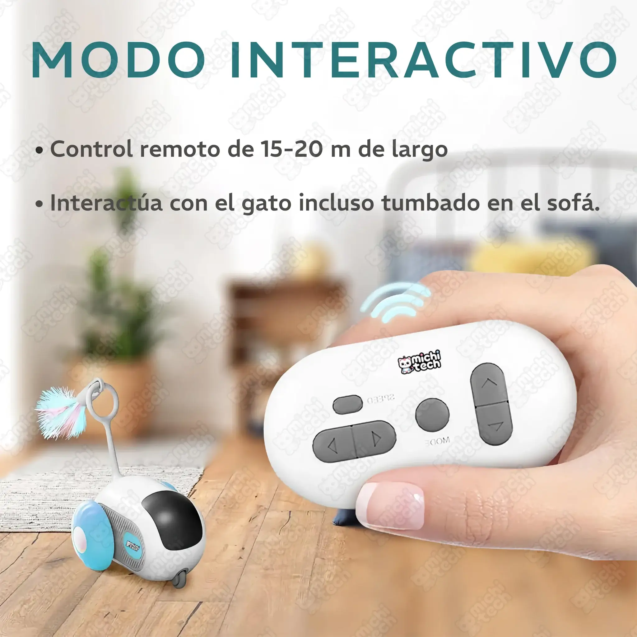Juguete Teledirigido Interactivo MichiTech para Gatos Juguete_Teledirigido_Interactivo_MichiTech_Gatos.04 - 🚗 Juguete Teledirigido Interactivo MichiTech para Gatos - Recargable