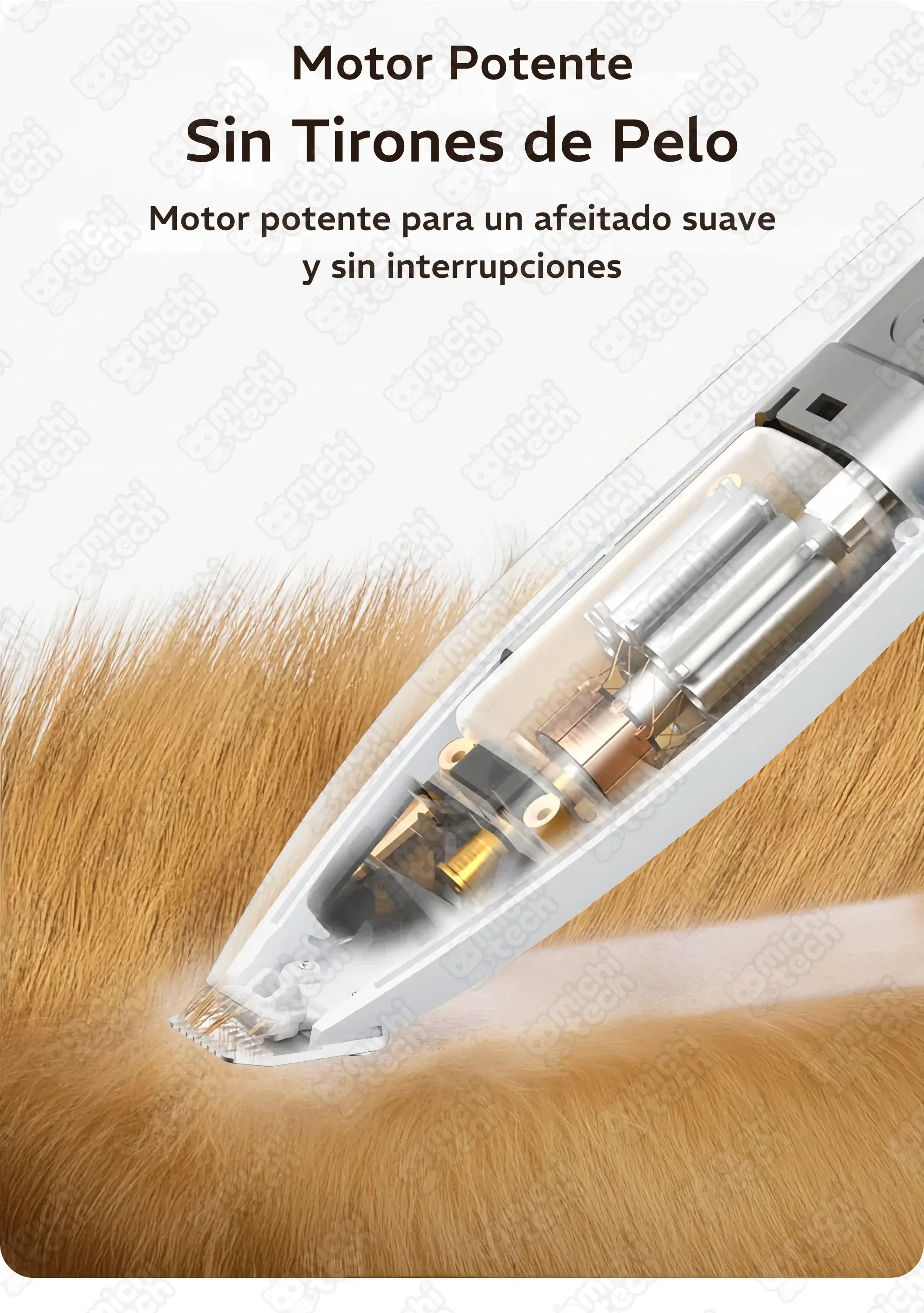 Mini Corta Pelo con Luz LED MichiTech para Gatos Mini_Corta_Pelo_Luz_LED_MichiTech_Gatos.06 - ✂️ Corta Pelo 4 en 1 MichiTech para Gatos - Cuchillas Seguras y Silenciosas
