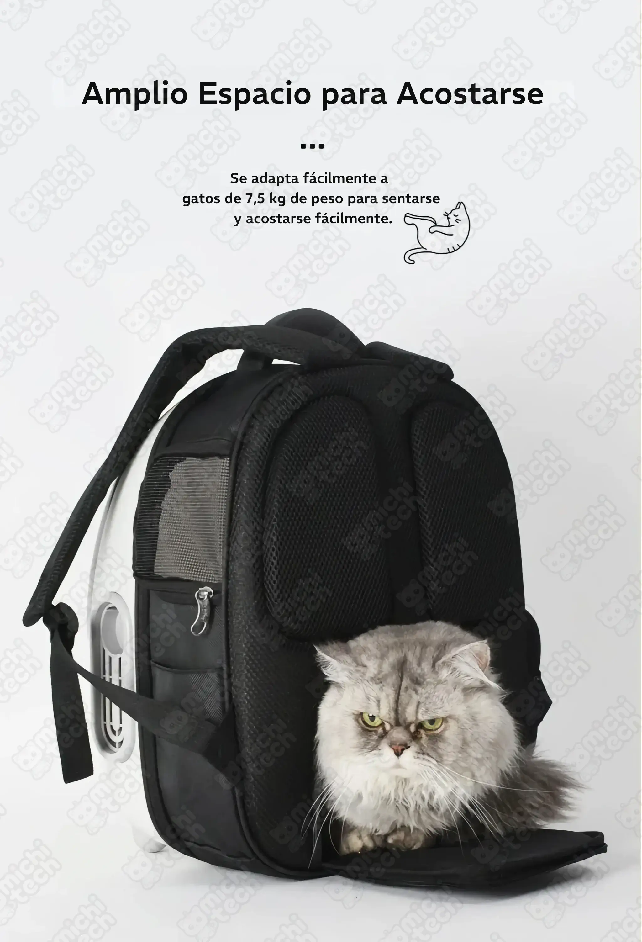Mochila Transportin MichiTech para Gatos Mochila_Transportin_MichiTech_Gatos.12 - 🎒 Mochila Transportín MichiTech con Ventilación para Gatos