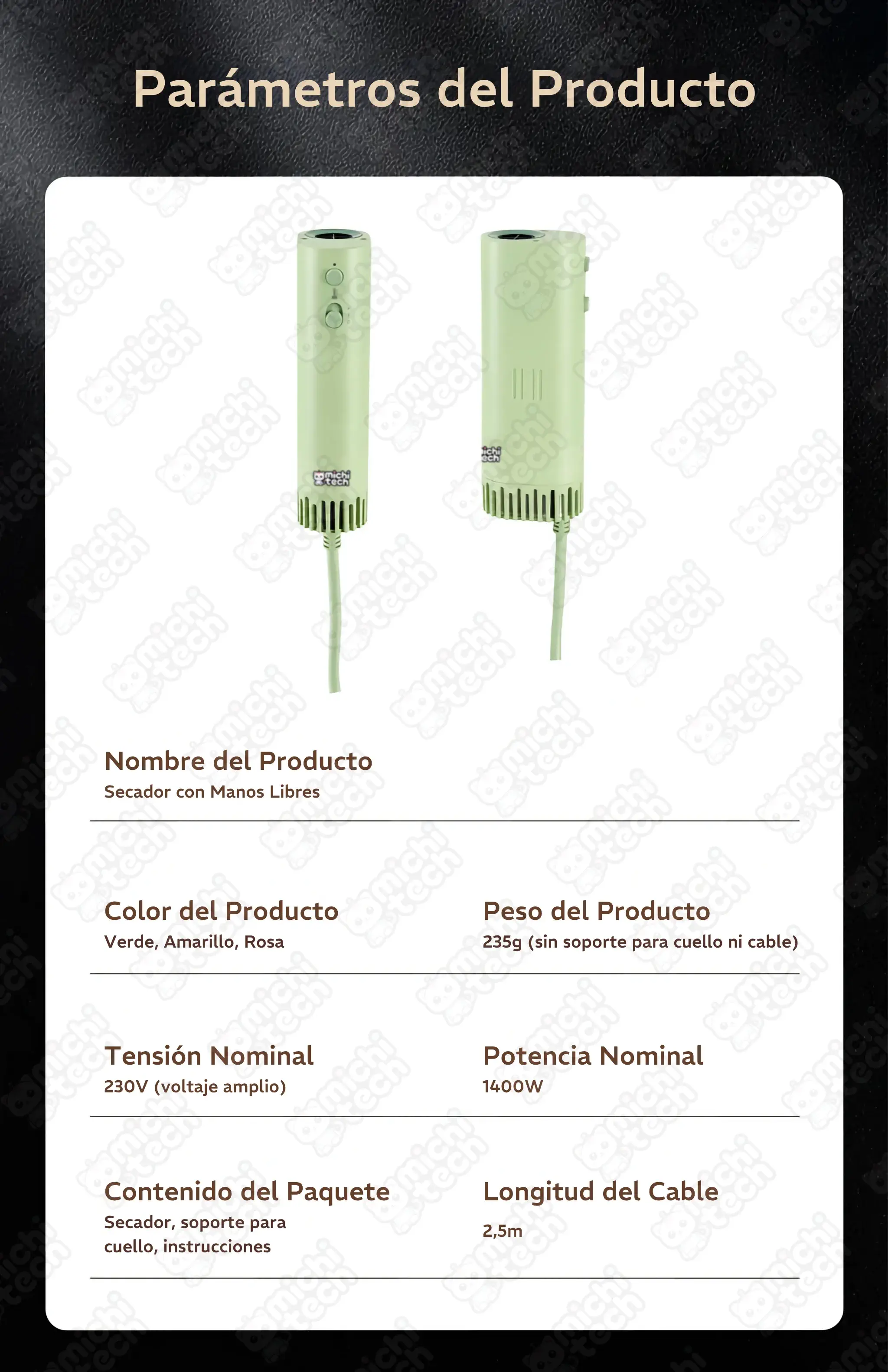 Secador_Manos_Libres_MichiTech_Gatos.08 - 🌬 Secador Manos Libres MichiTech para Gatos - Viento Potente y Silencioso